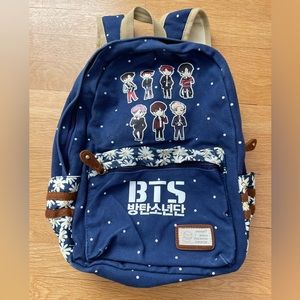 BTS Backpack beige and navy